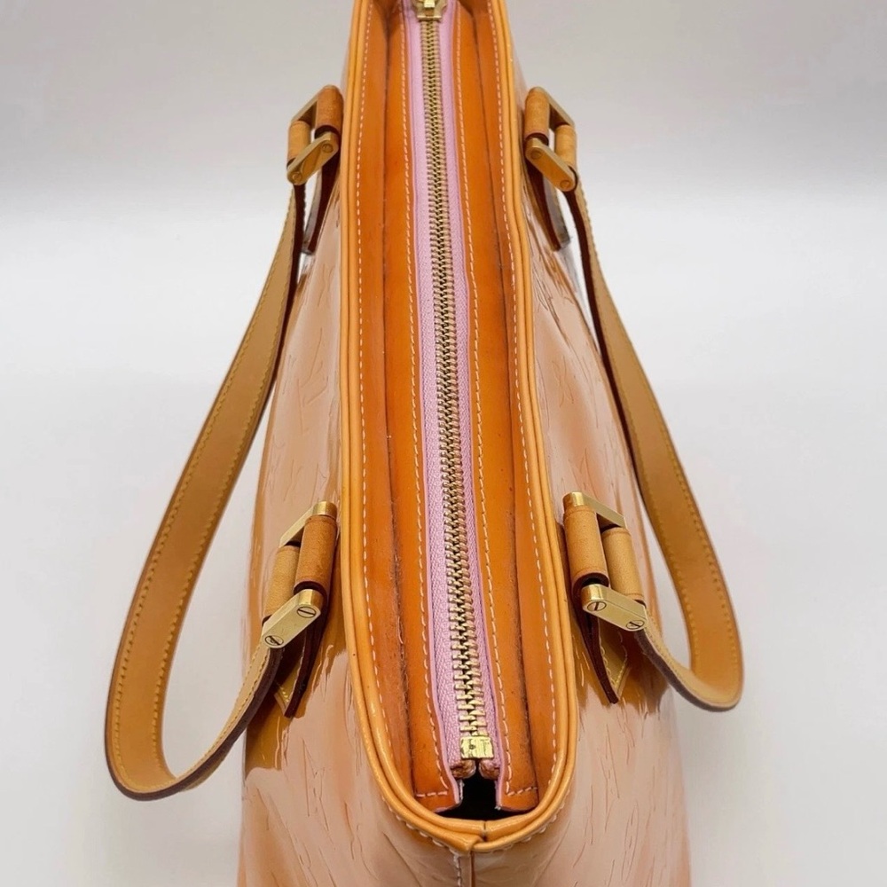 Louis Vuitton Orange Vernis Monogram Small Tote - Picture 3 of 13